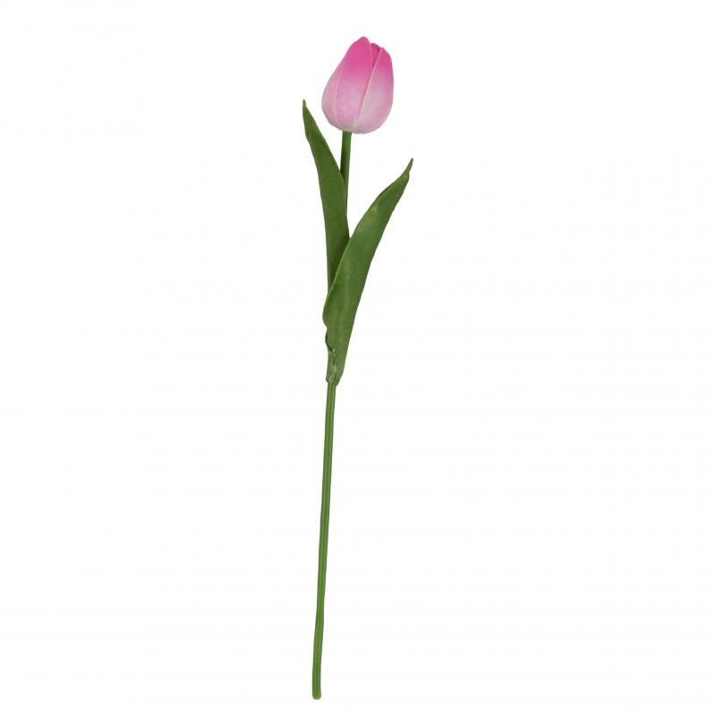 Tulipan gumowany 32cm różowy